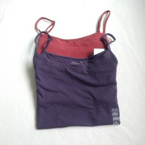 Bundle of 2 Cotton Stretch Camisoles NWT
